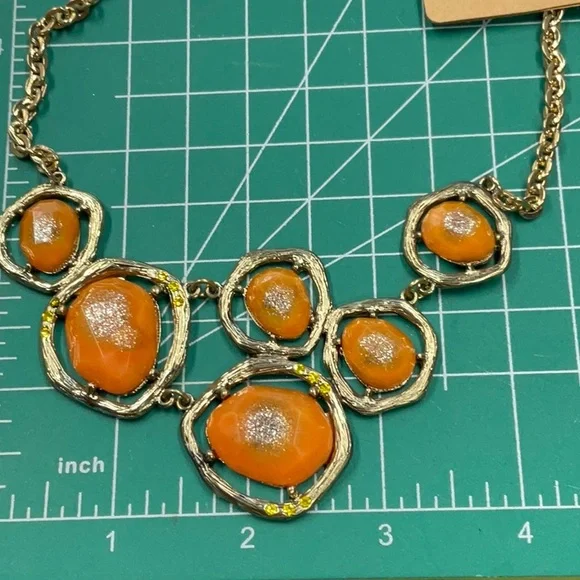 S171 Chunky & Fun Faceted Cobochon Necklace Set - Picture 12 of 15